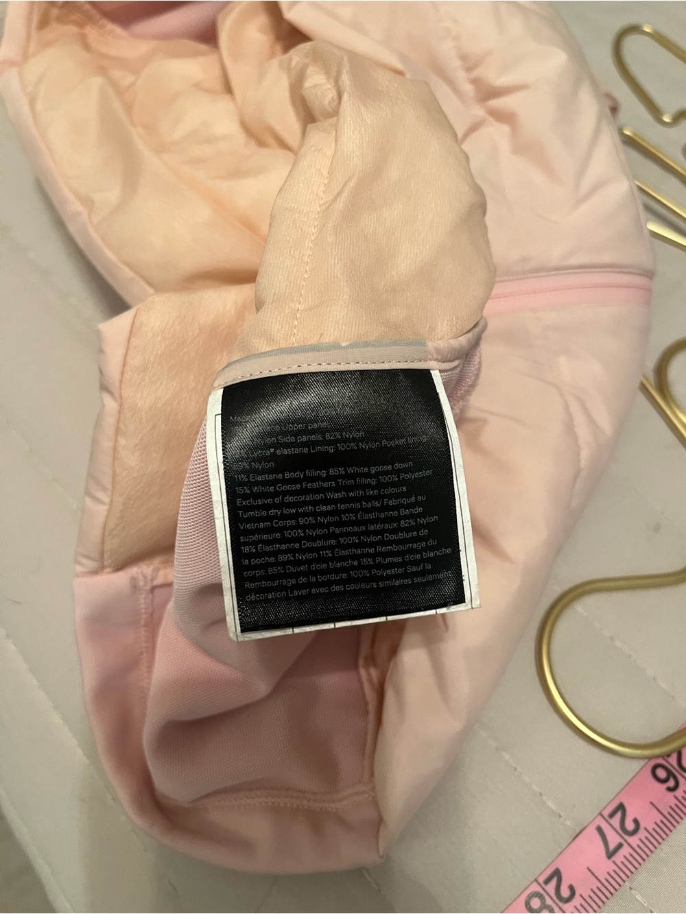 Lululemon Pink Down Puffer Vest Size 4 - Picture 8 of 9